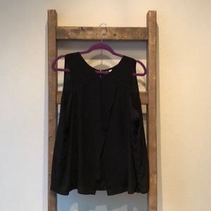 Women’s black sleeveless blouse